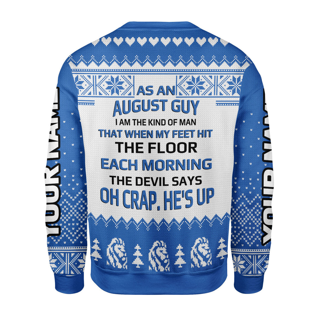 YMskins Personalized Tops August Guy All Over Printed