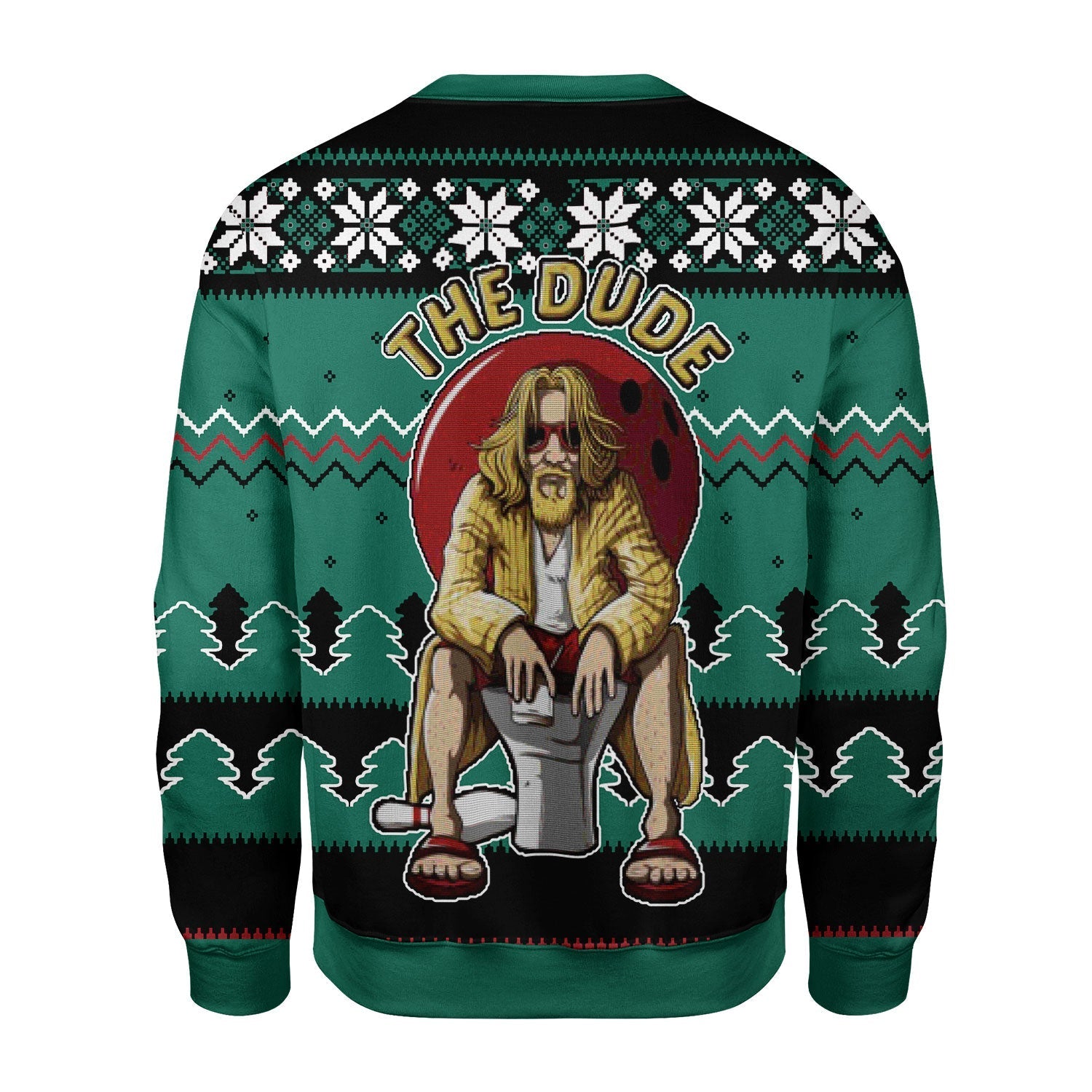 YMskins Christmas Sweater The Dude 3D Apparel