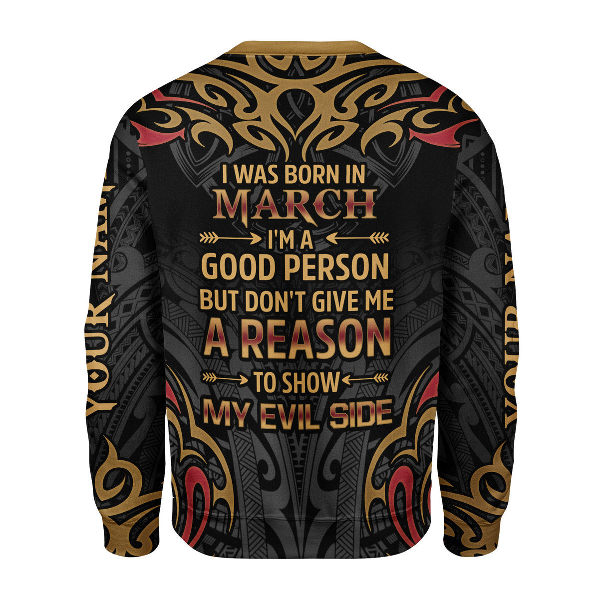 YMskins Personalized Ugly Sweater March Guy All Over Printed