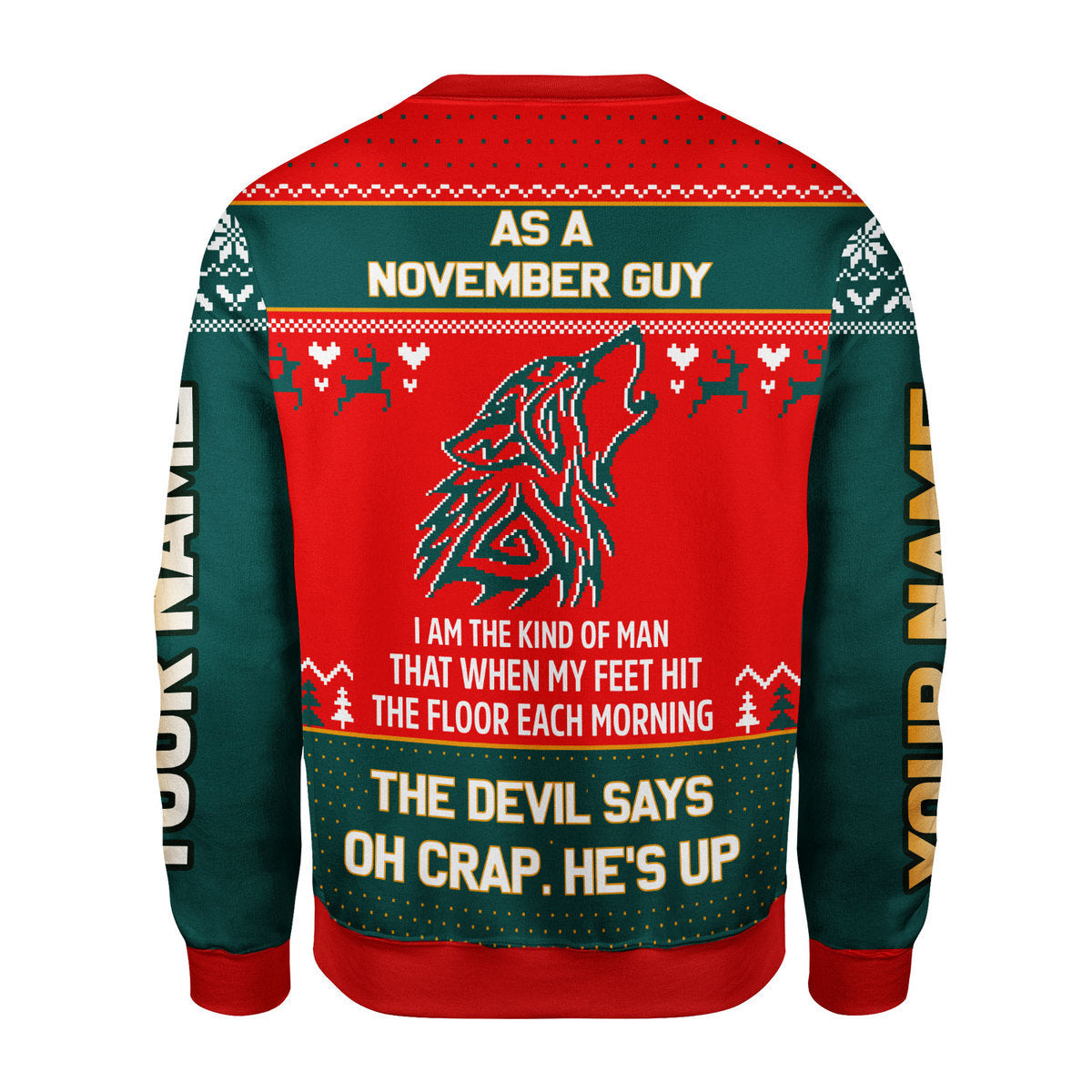 YMskins Personalized Sweatshirt November Guy All Over Printed
