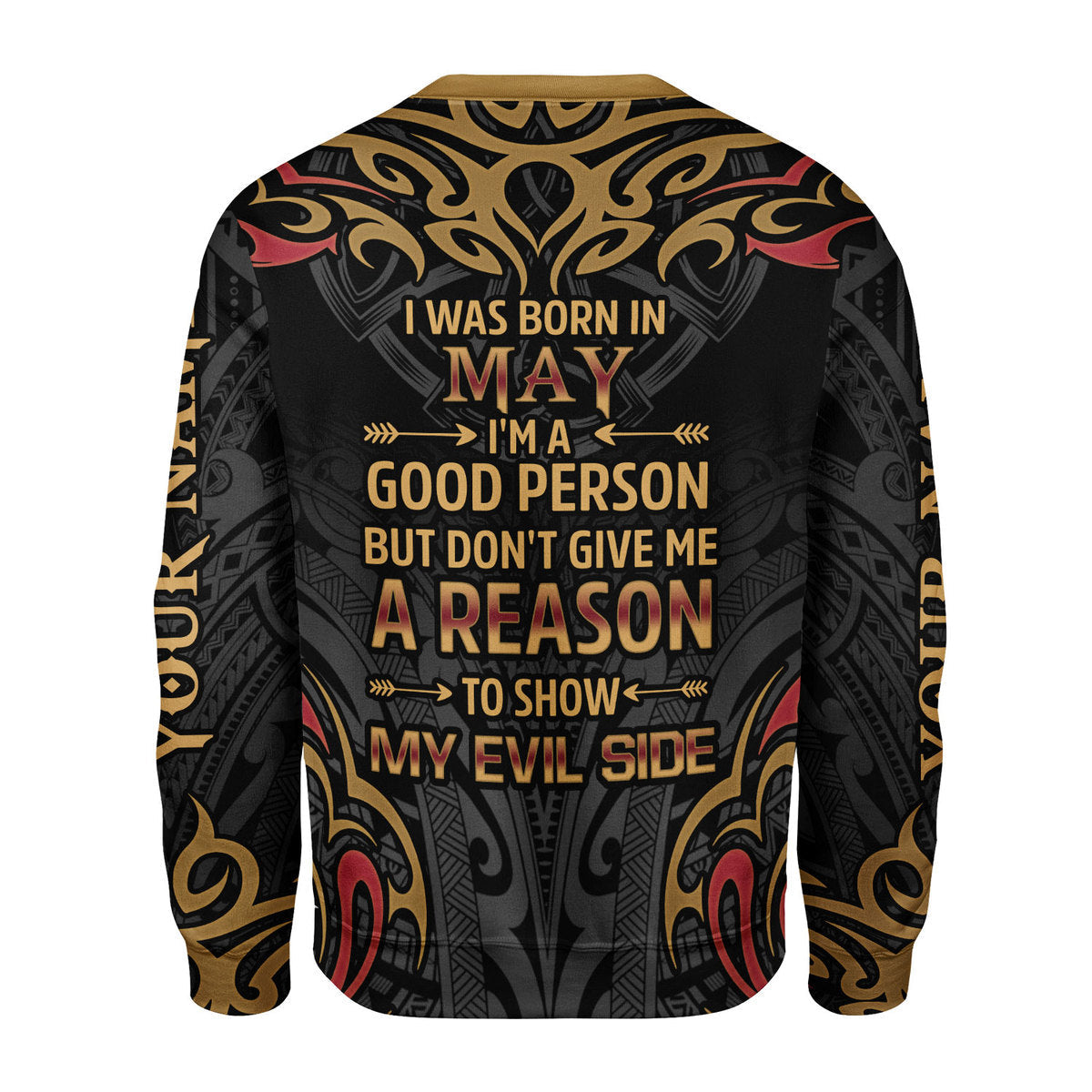 YMskins Personalized Ugly Sweater May Guy All Over Printed