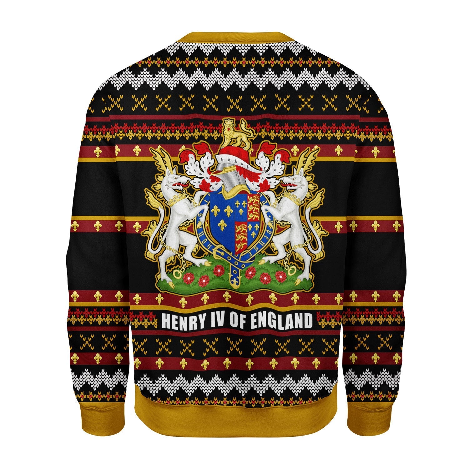 YMskins Christmas Sweater Coat Of Arms Henry VI 3D Apparel
