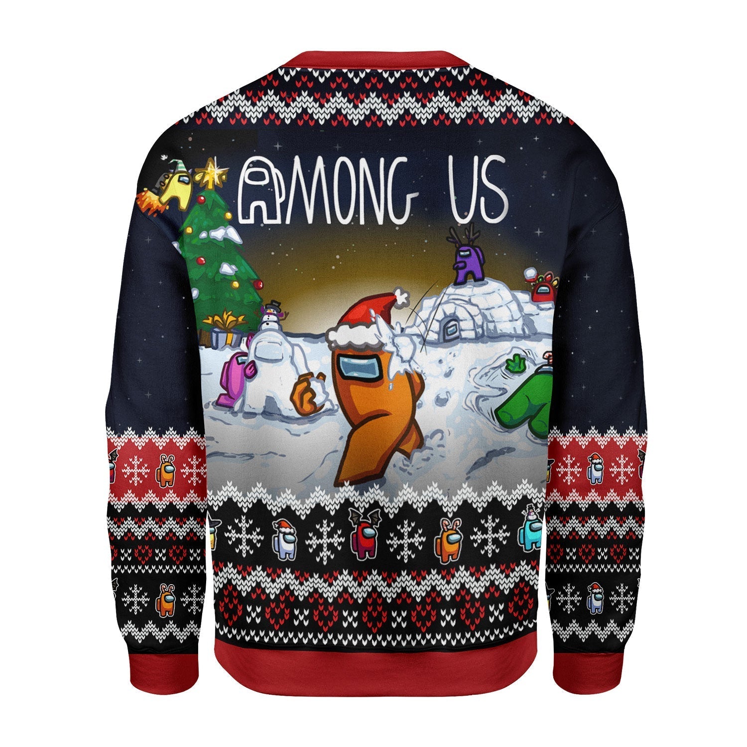 YMskins Christmas Sweater Among Us 3D Apparel