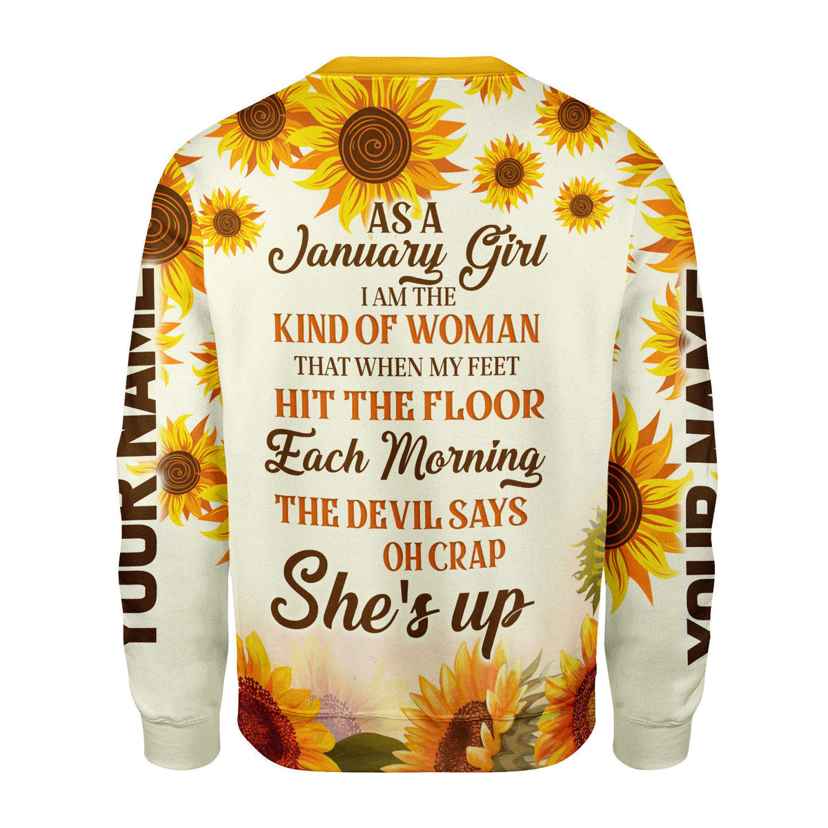 YMskins Personalized Tops January Girl All Over Printed