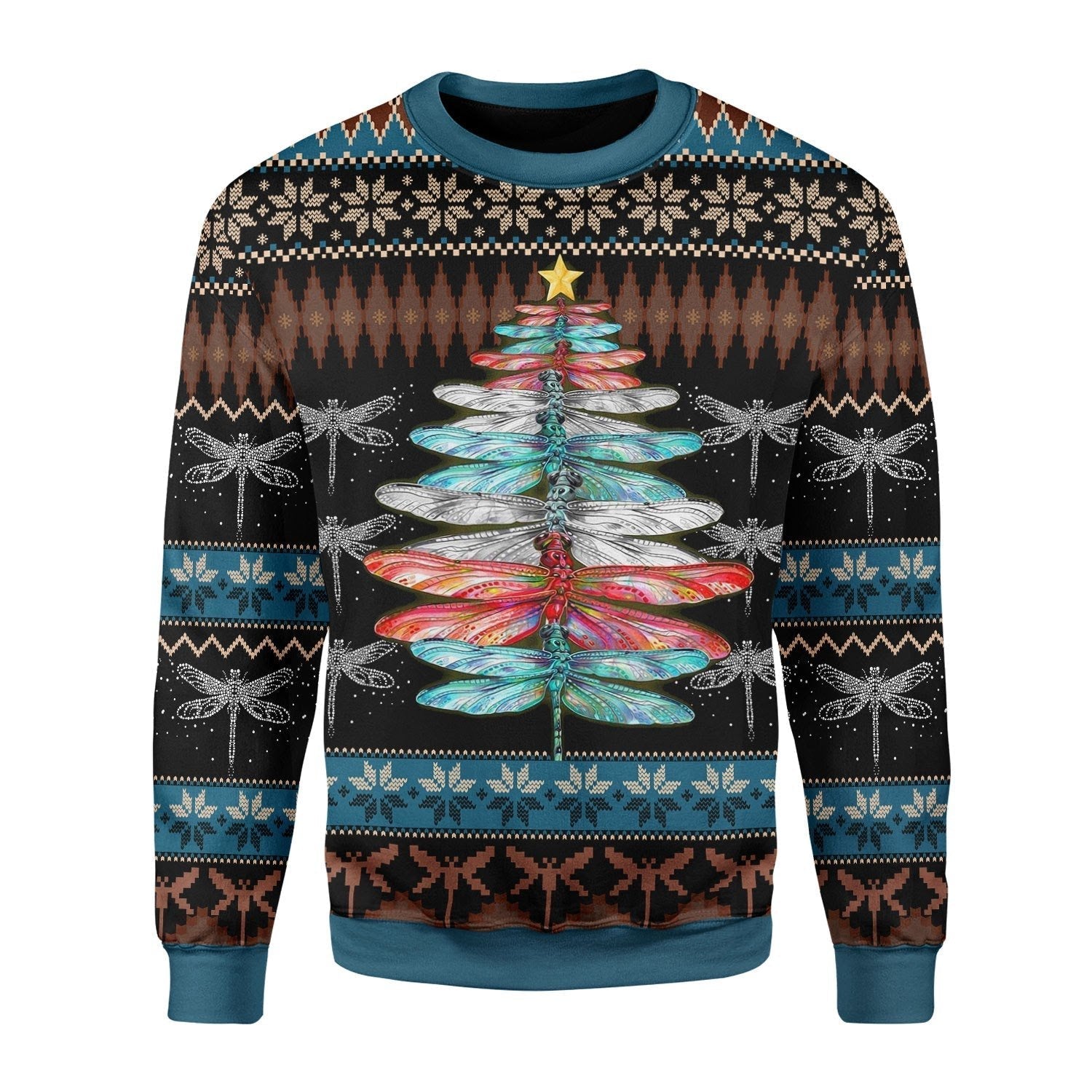 YMskins Christmas Sweater Dragon Christmas Tree 3D Apparel