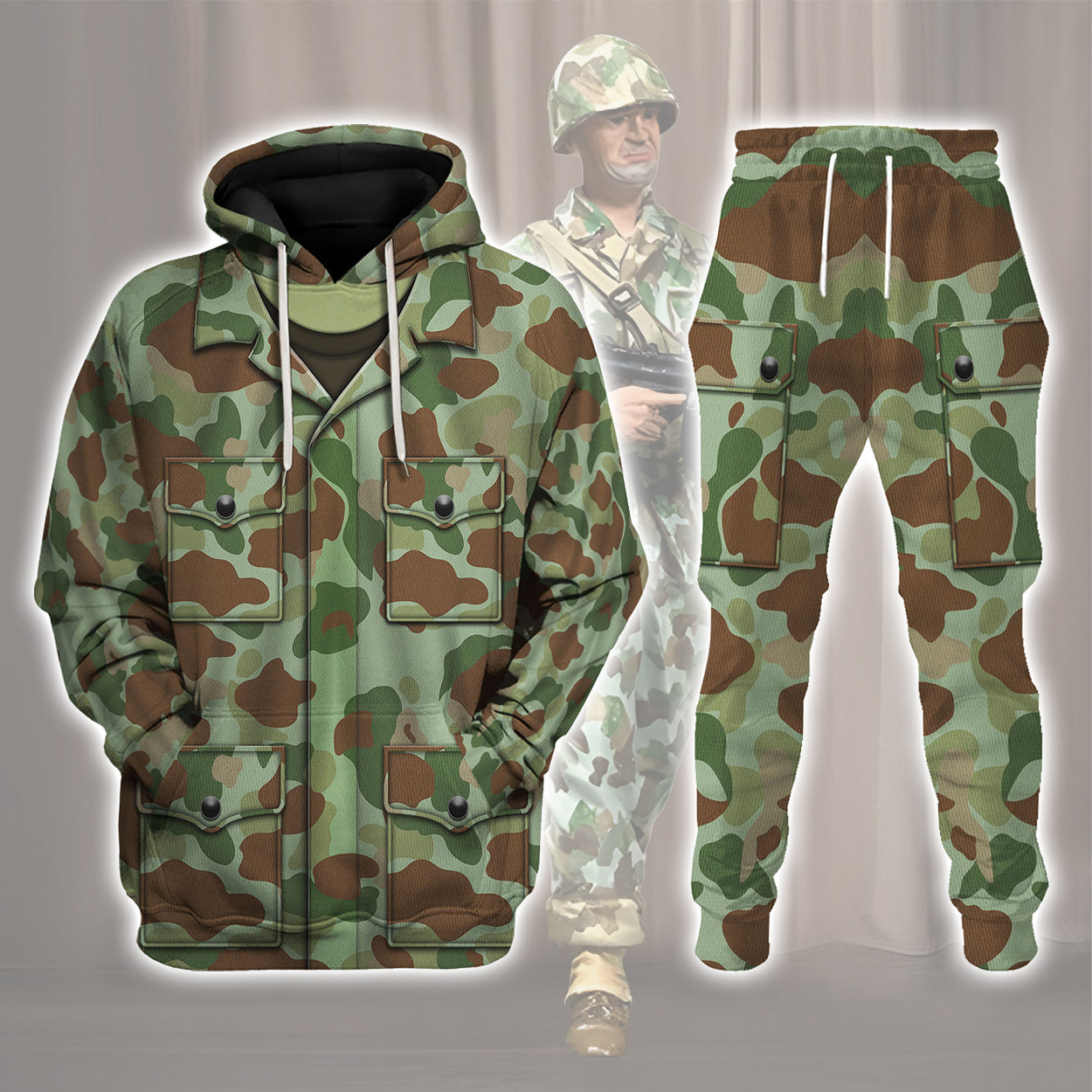 American M1942 (P-42) Frogskin Duck Hunter Pattern Marine - Marine Raiders (WWII) Beach Camo