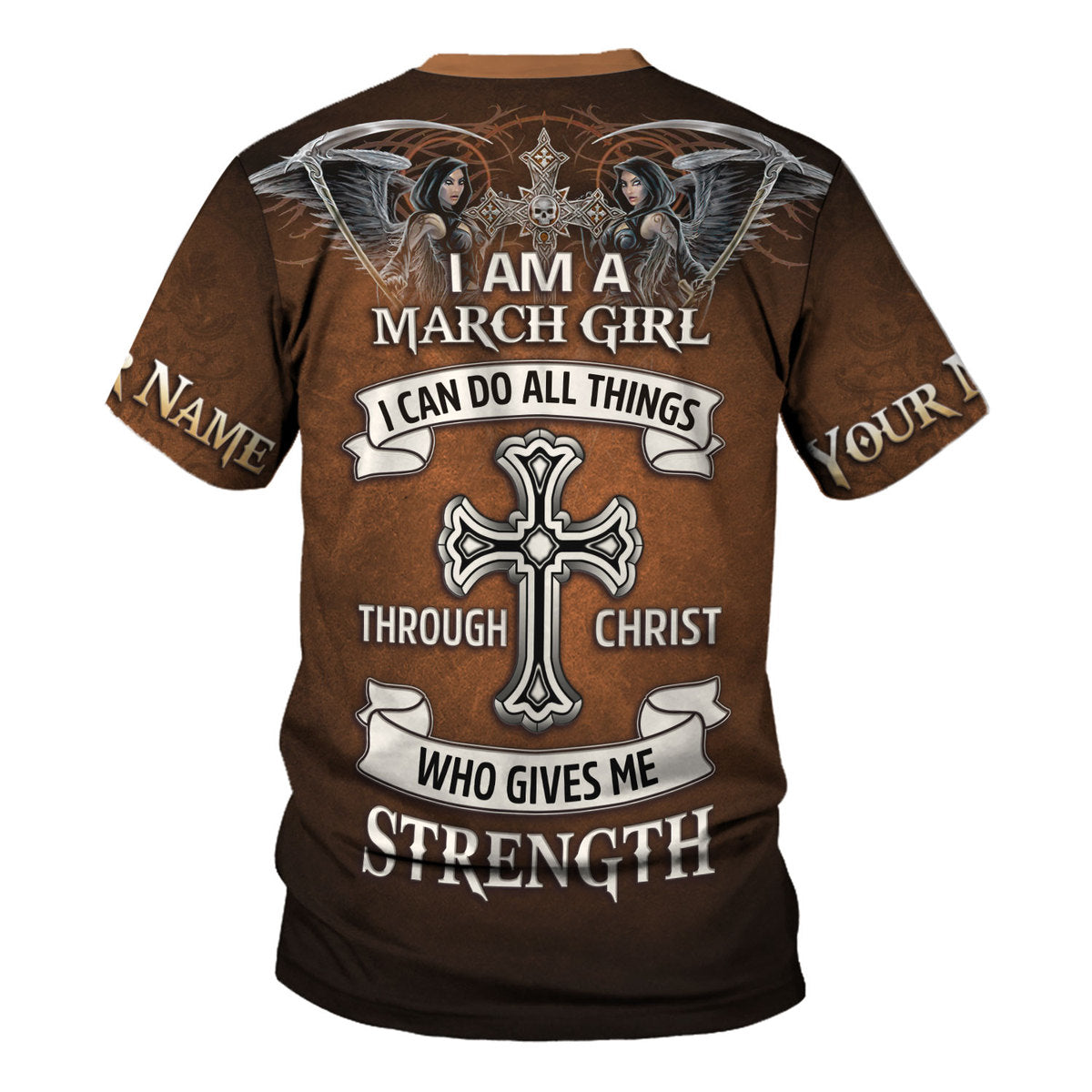 YMskins Personalized Tops March Girl All Over Printed
