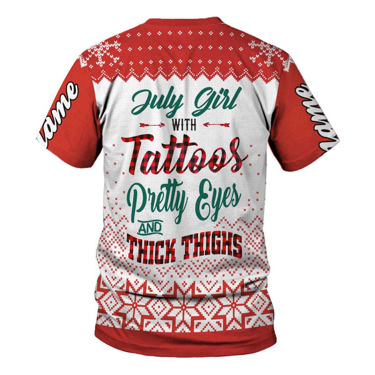 YMskins Personalized Tops July Girl All Over Printed