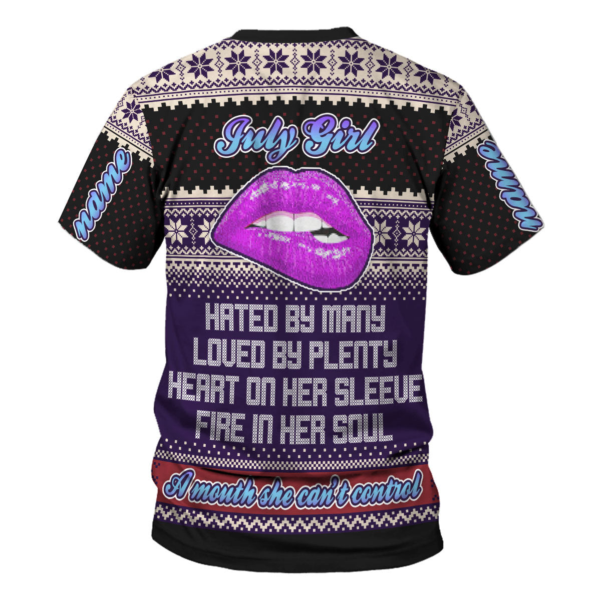YMskins Personalized T-shirt A Queen Was Born In July All Over Printed