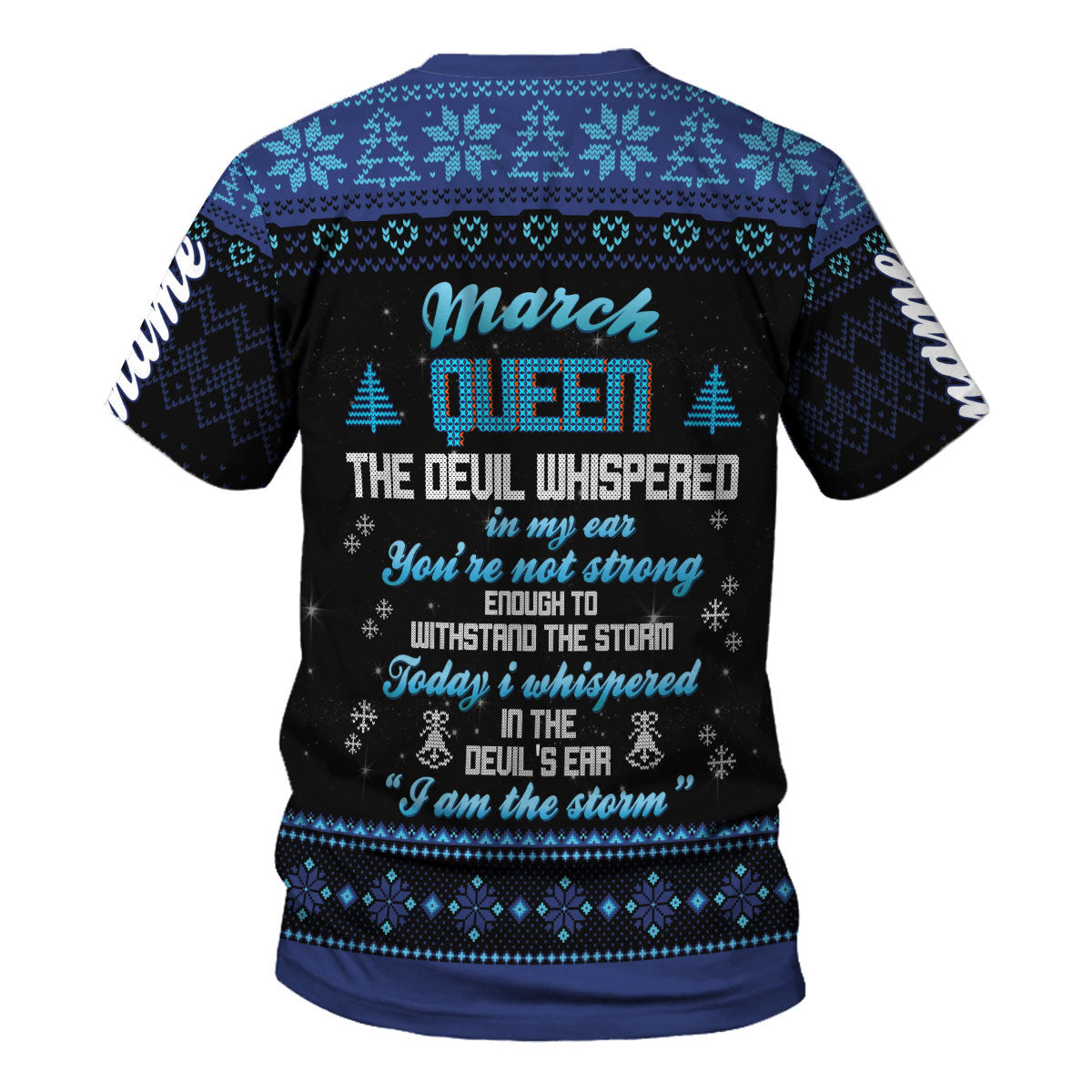YMskins Personalized Tops March Girl I Am The Storm All Over Printed
