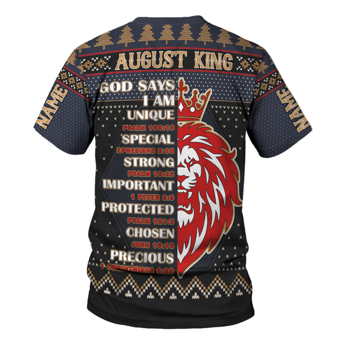 YMskins Personalized T-shirt August Guy All Over Printed