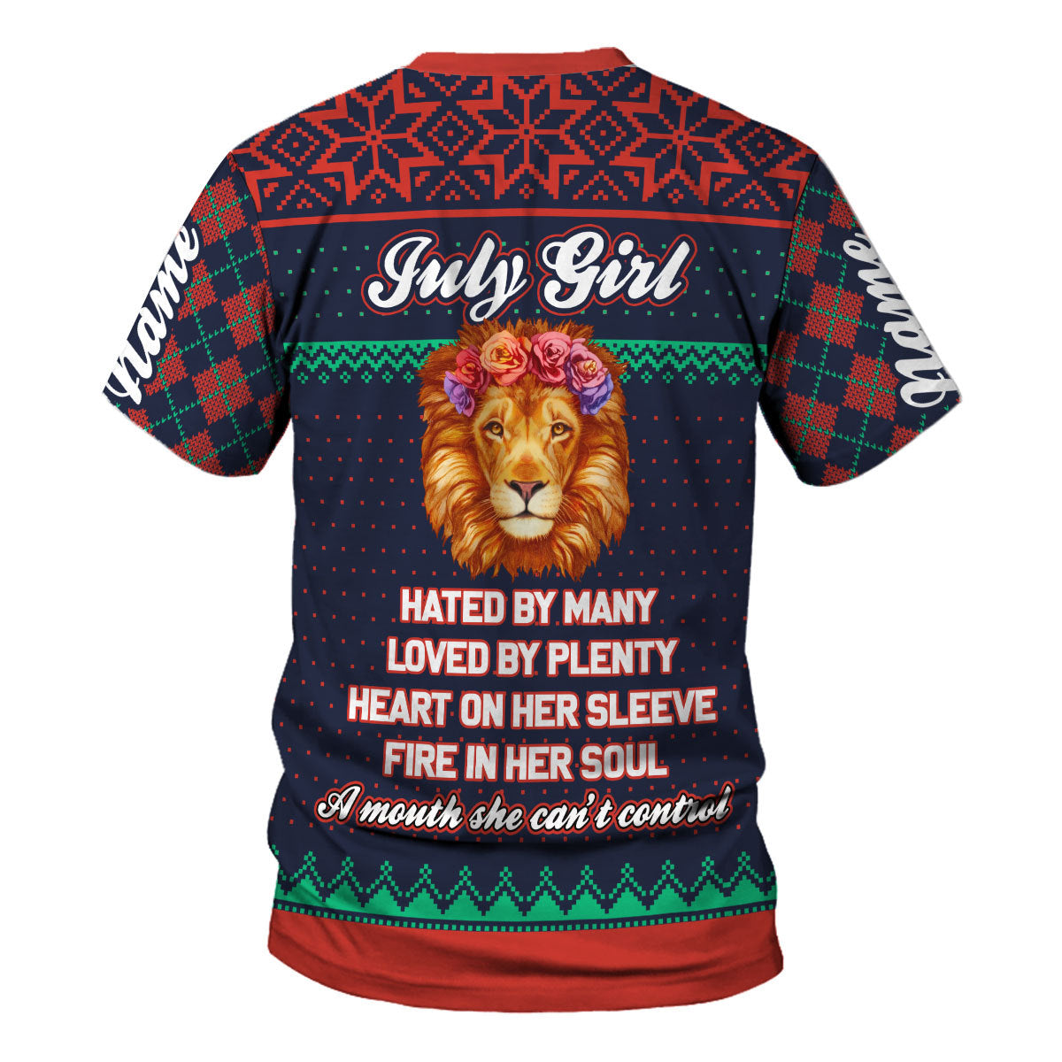 YMskins Personalized Tops July Girl All Over Printed