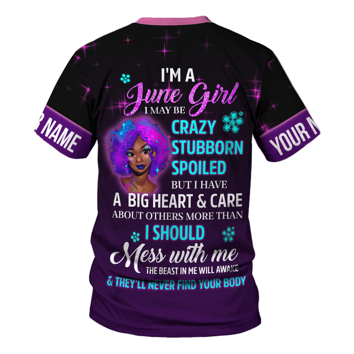 YMskins Personalized Tops Queen Was Born In June All Over Printed