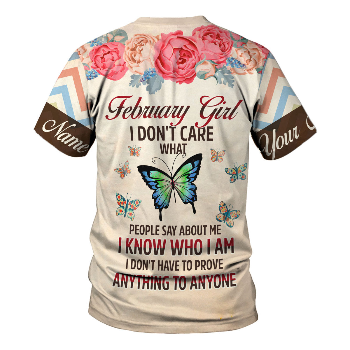 YMskins Personalized Tops February Girl All Over Printed