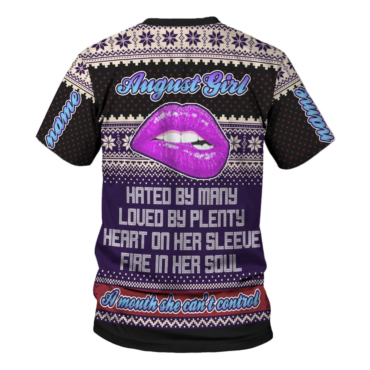 YMskins Personalized T-shirt A Queen Was Born In August All Over Printed