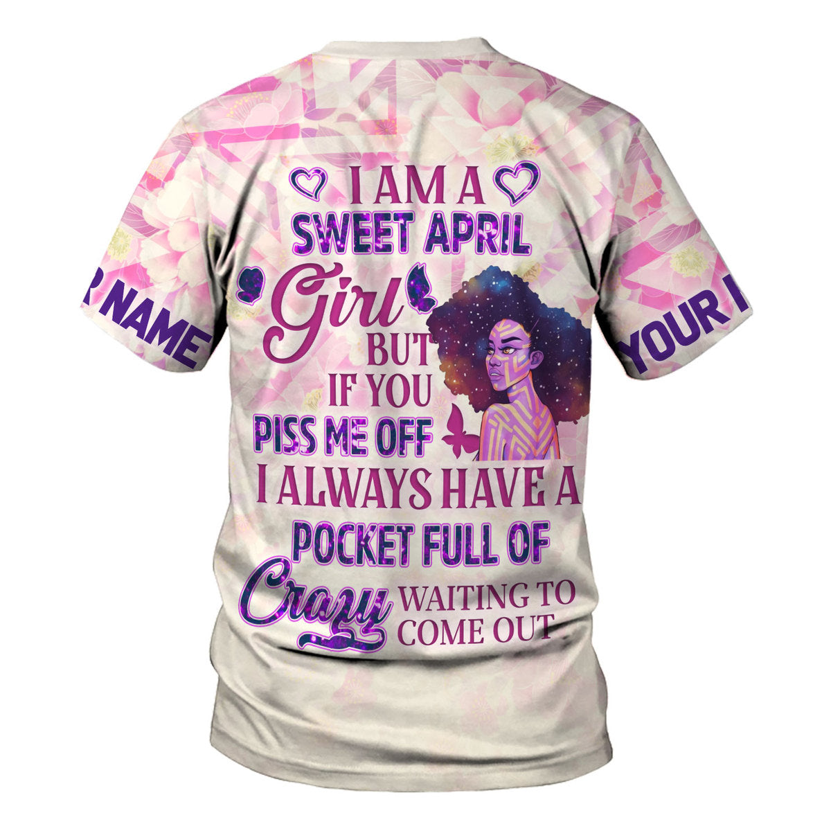 YMskins Personalized Tops April Girl All Over Printed