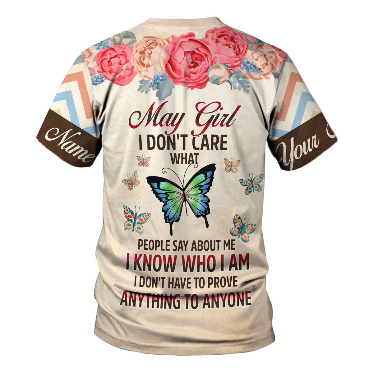 YMskins Personalized T-Shirt May Girl All Over Printed