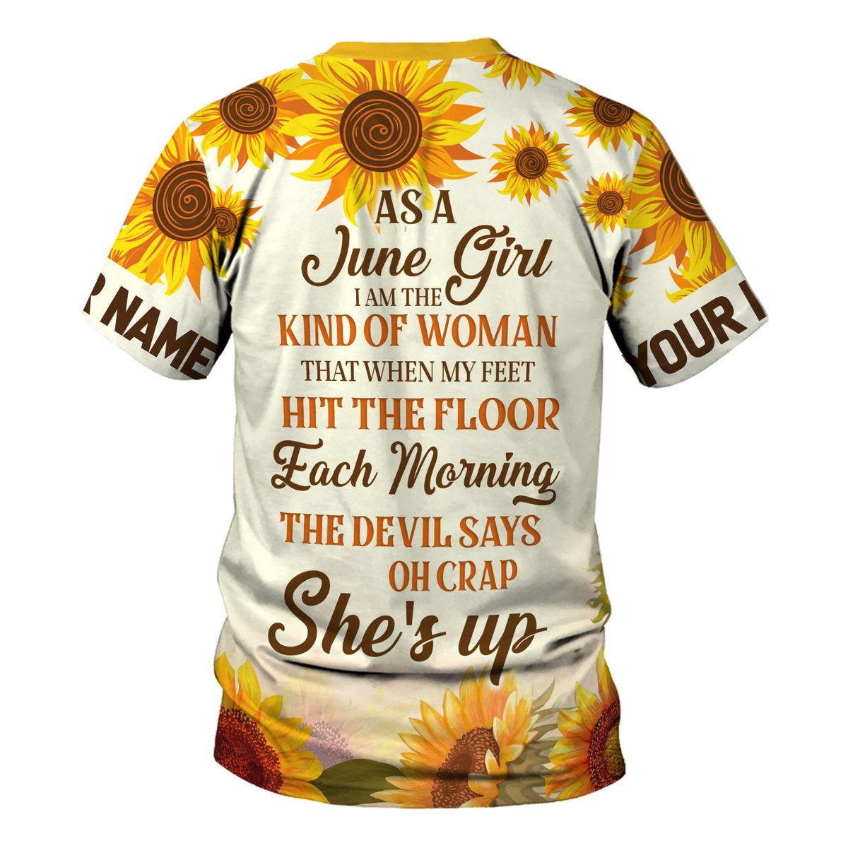 YMskins Personalized Tops June Girl All Over Printed