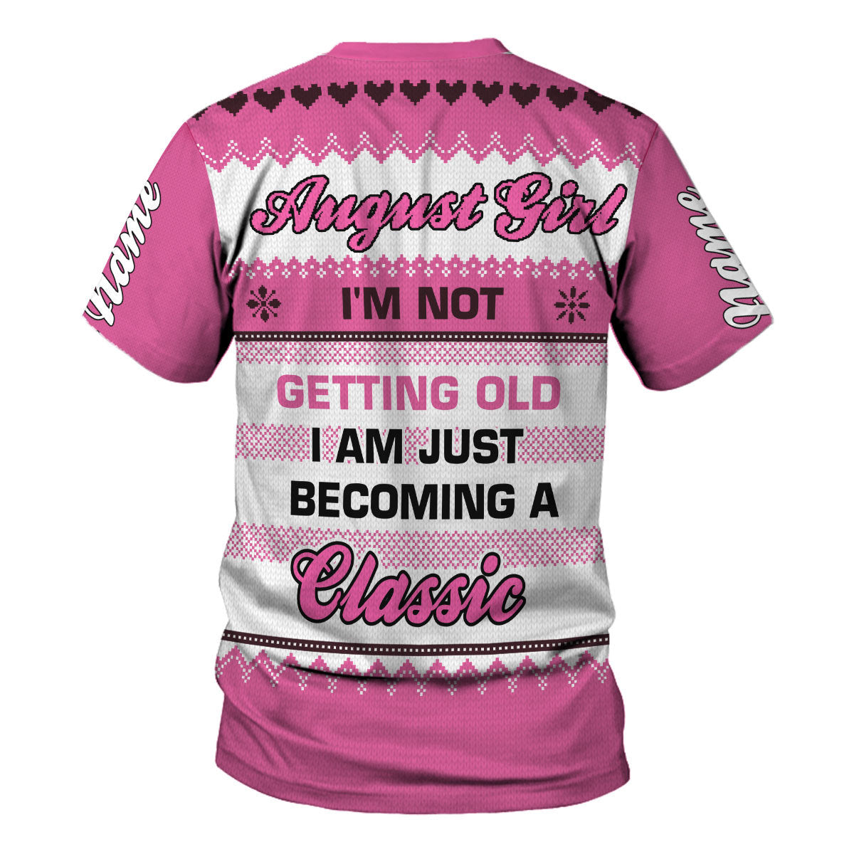 YMskins Personalized T-shirt August Girl All Over Printed