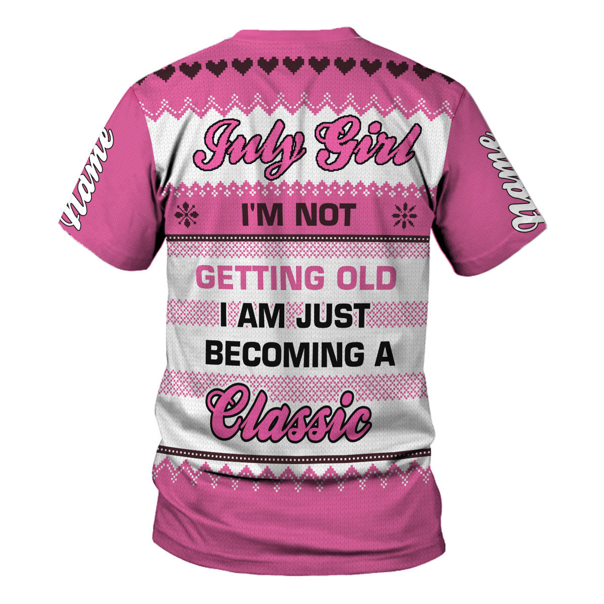 YMskins Personalized T-shirt July Girl All Over Printed