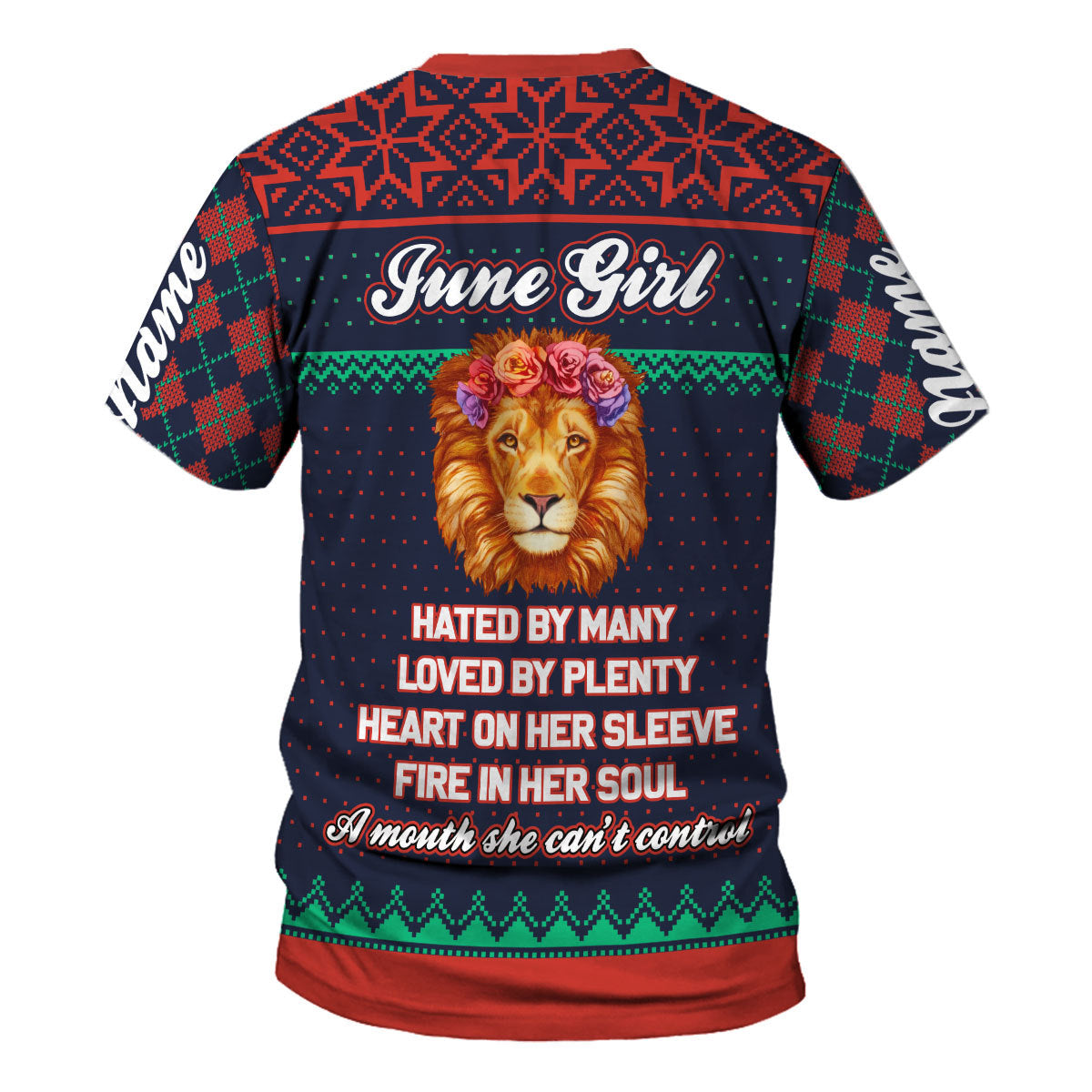YMskins Personalized Tops June Girl All Over Printed