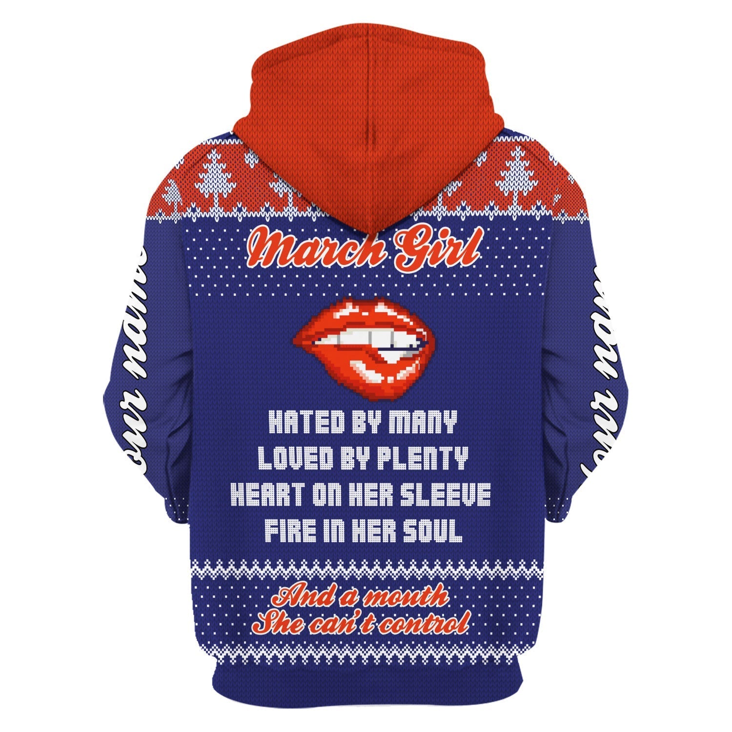 YMskins Personalized Zip Hoodie March Girl All Over Printed