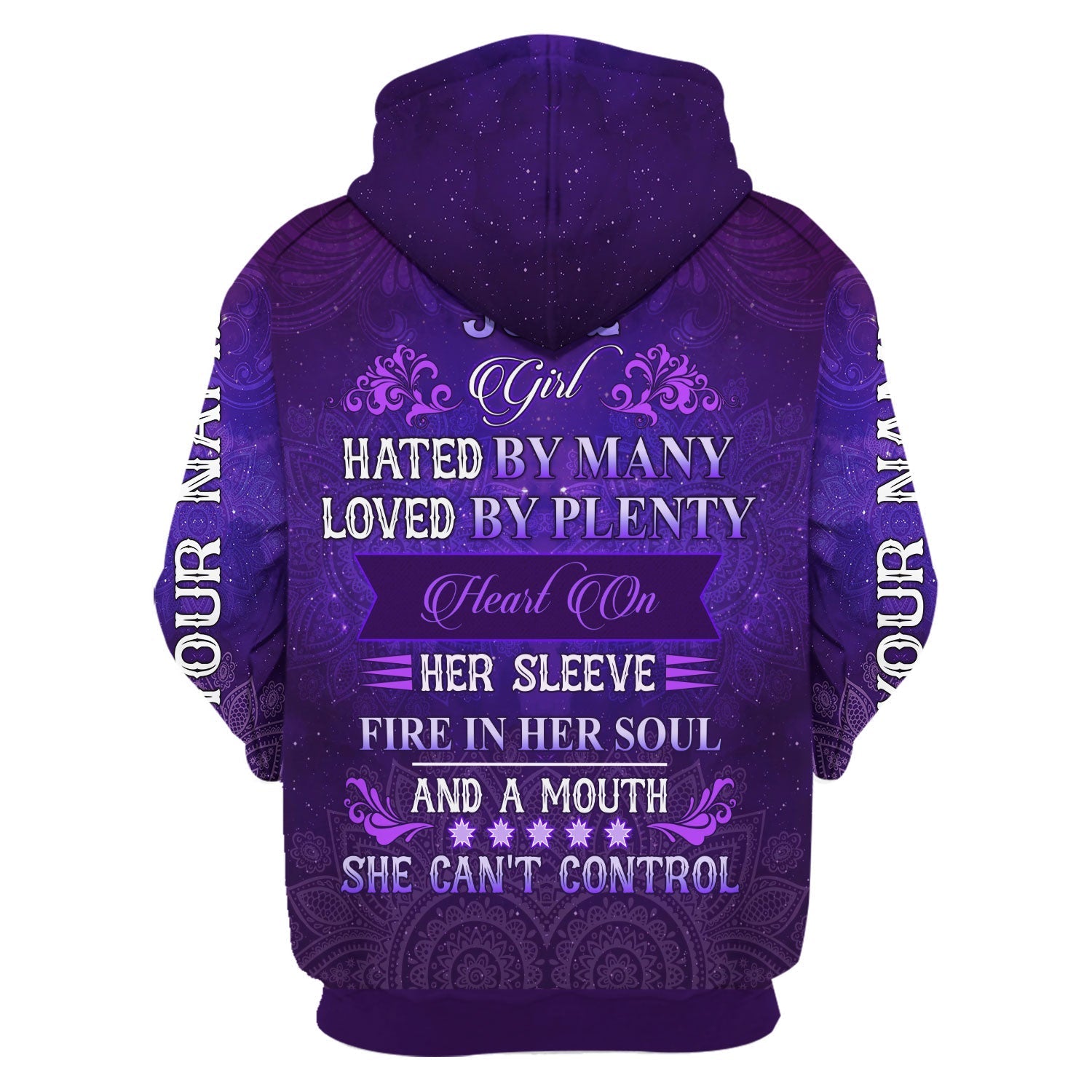 YMskins Personalized Zip Hoodie June Girl All Over Printed