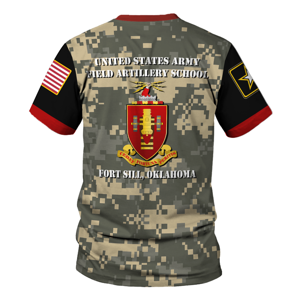 YMskins T-shirt US Army Bootcamp Navy Mil Army Field Artillery School Fort Sill Oklahoma Army 3D Apparel