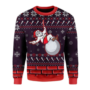 Gearhomies Christmas Unisex Sweater Miley Cyrus Ugly Christmas 3D Apparel