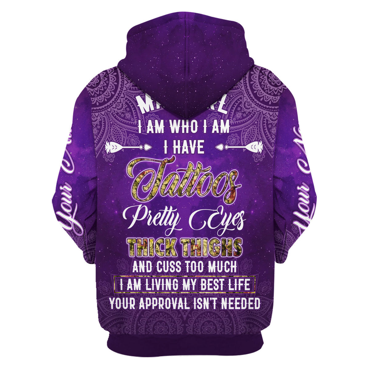 YMskins Personalized Hoodie May Girl I Have Tattoos All Over Printed