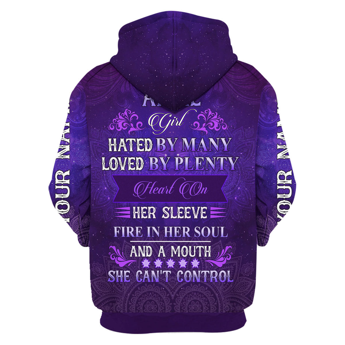 YMskins Personalized Zip Hoodie April Girl All Over Printed