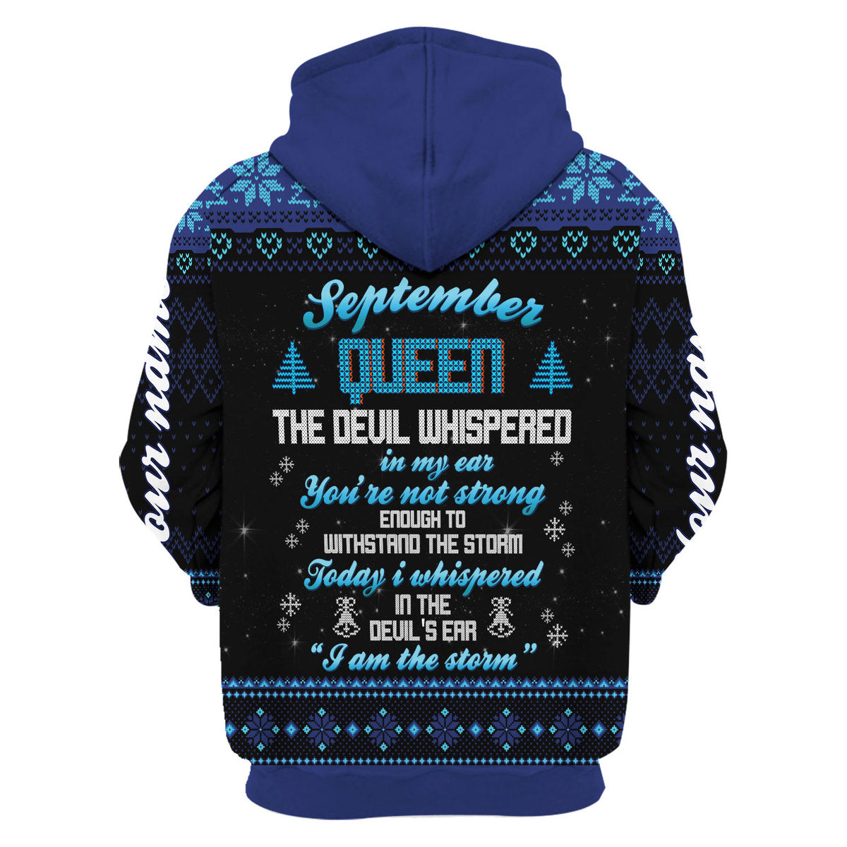 YMskins Personalized Zip Hoodie September Girl I Am The Storm All Over Printed