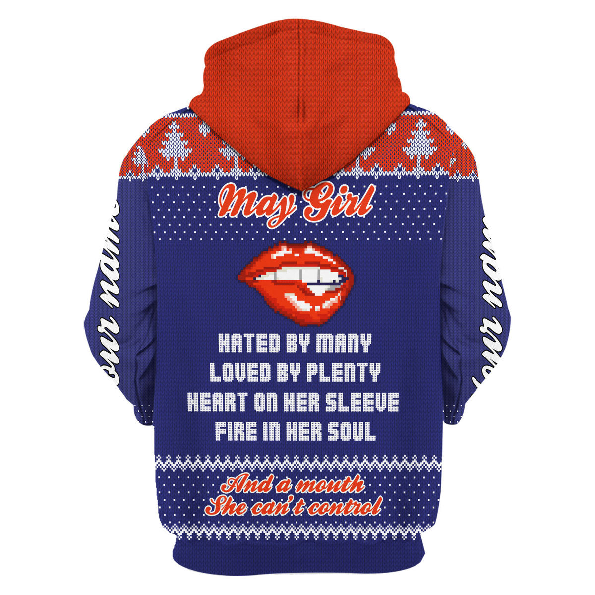 YMskins Personalized Hoodie May Girl All Over Printed