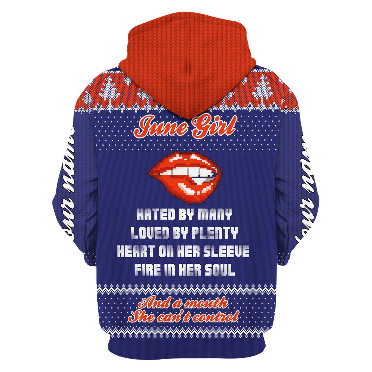 YMskins Personalized Hoodie June Girl All Over Printed