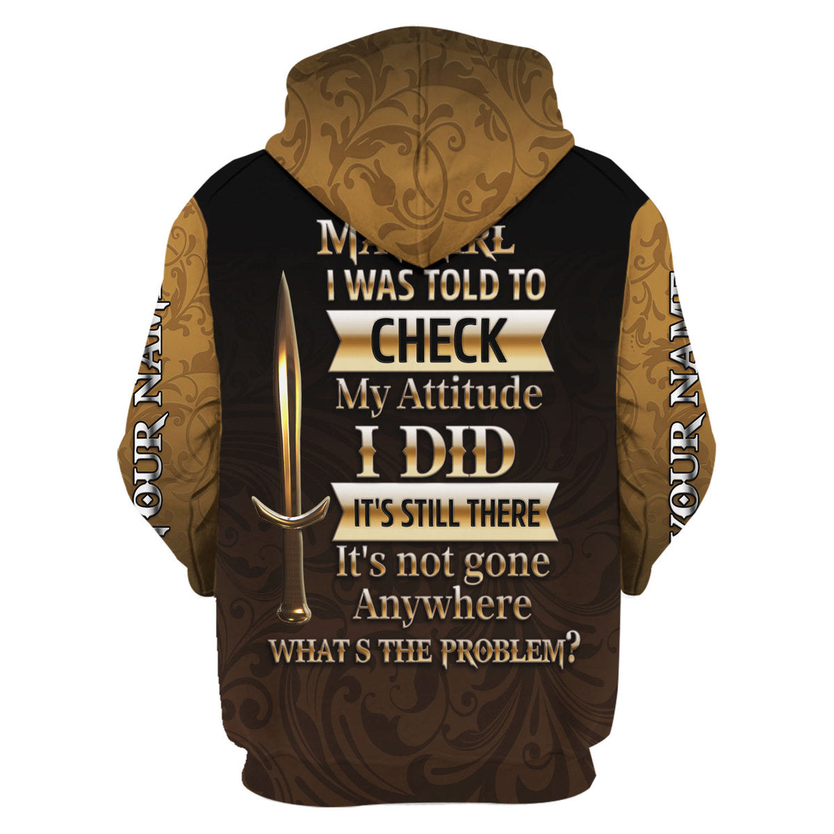 YMskins Personalized Hoodie I'm A May Girl All Over Printed