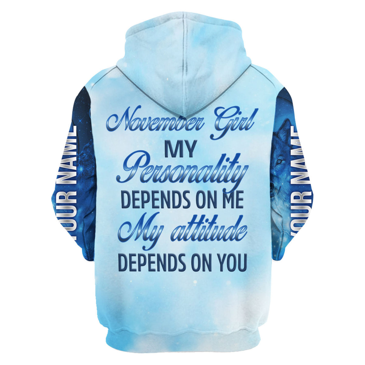 YMskins Personalized Tops November Girl All Over Printed