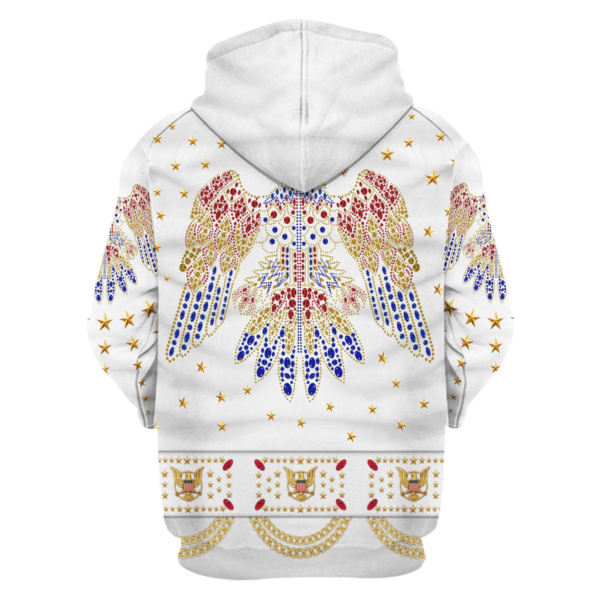 Gearhomie Elvis Aloha Costume from Hawaii Hoodie Sweatshirt T-Shirt Sweatpants - DucG