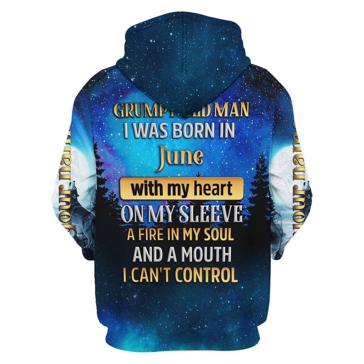 YMskins Personalized Hoodie June Guy I Was Born In June All Over Printed
