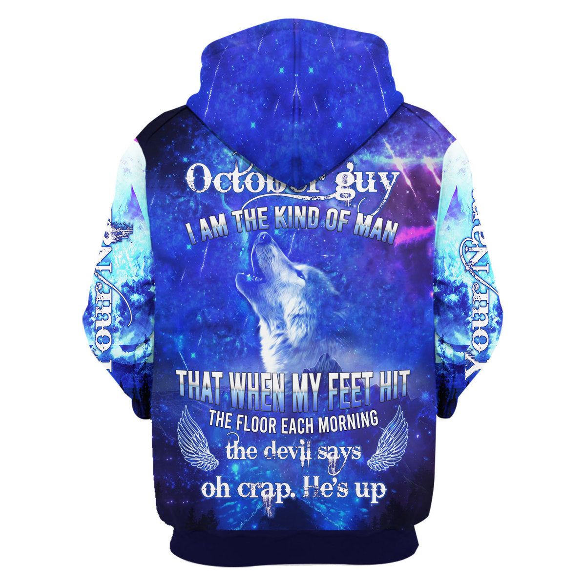 YMskins Personalized Tops October Guy He's Up All Over Printed