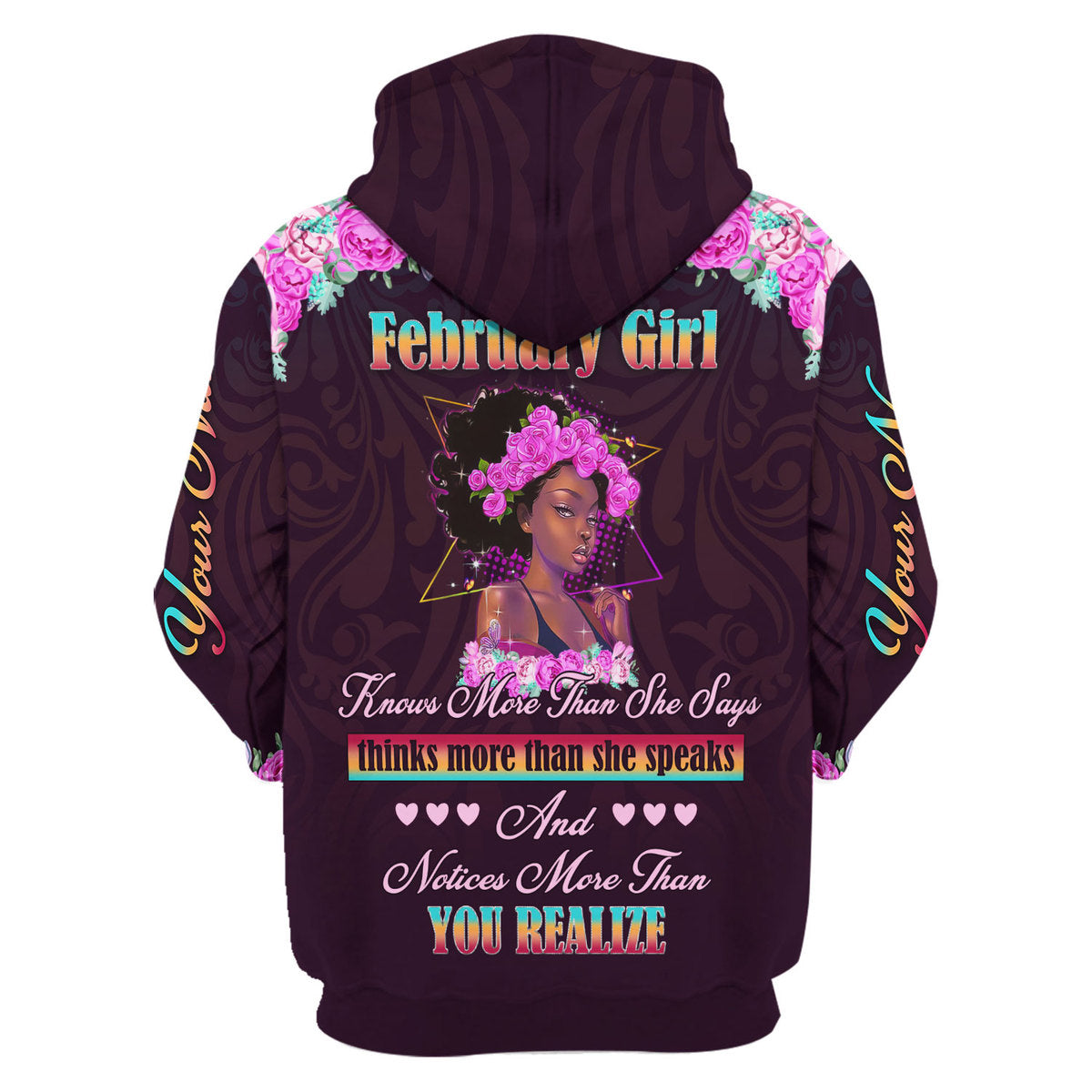 YMskins Personalized Tops February Girl All Over Printed
