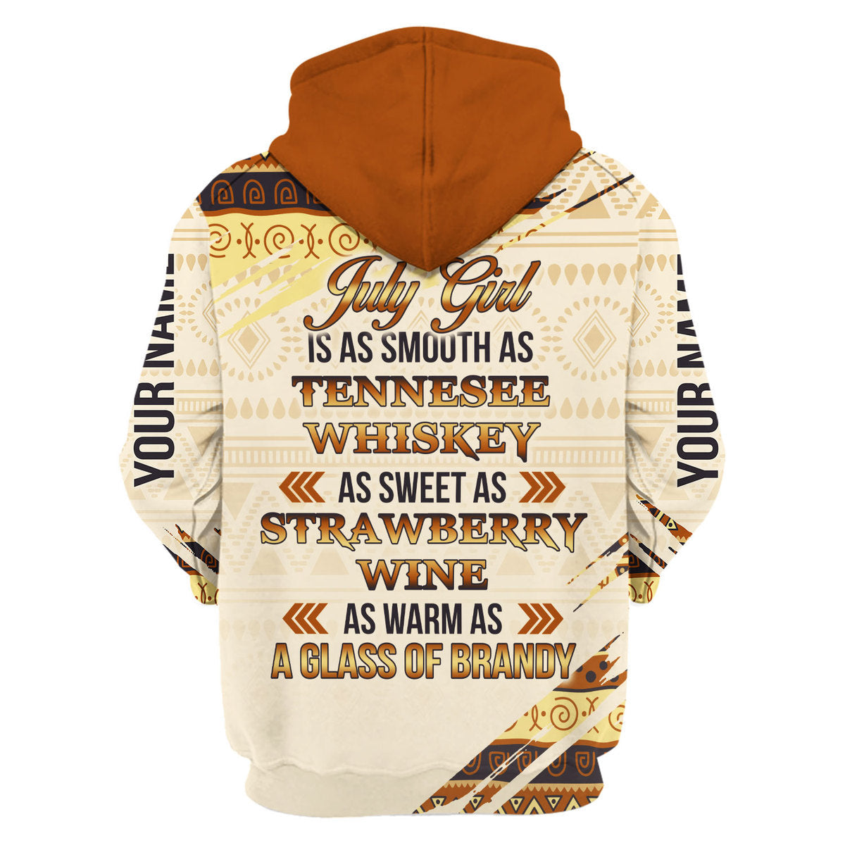 YMskins Personalized Hoodie July Girl All Over Printed