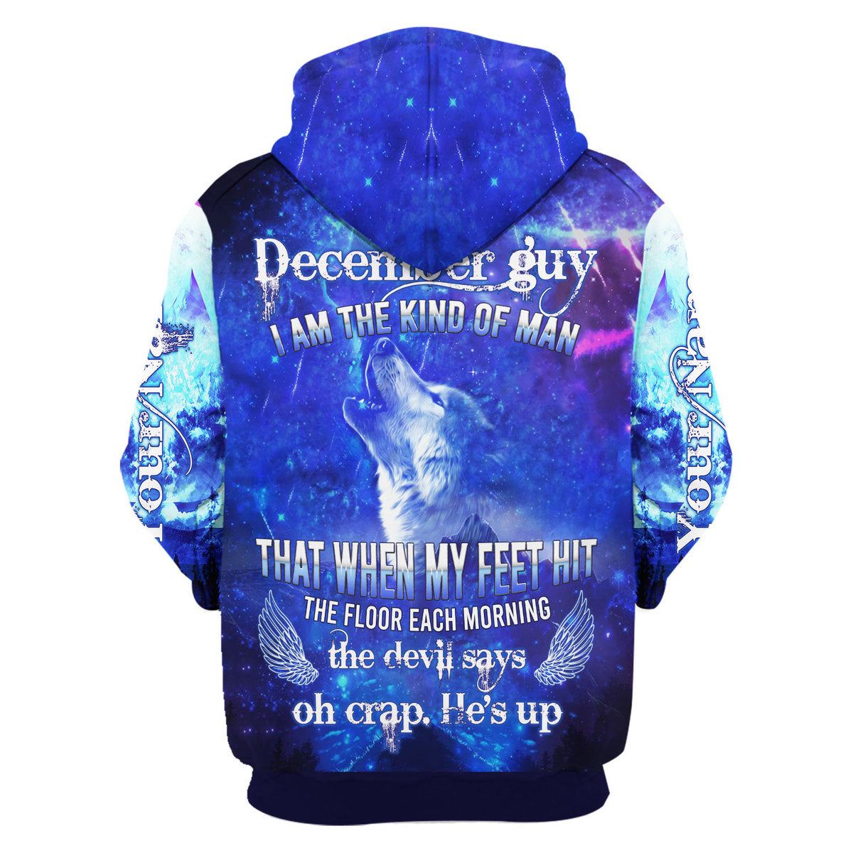YMskins Personalized Hoodie December Guy All Over Printed