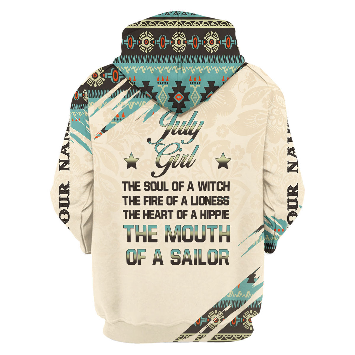 YMskins Personalized Tops July Girl All Over Printed