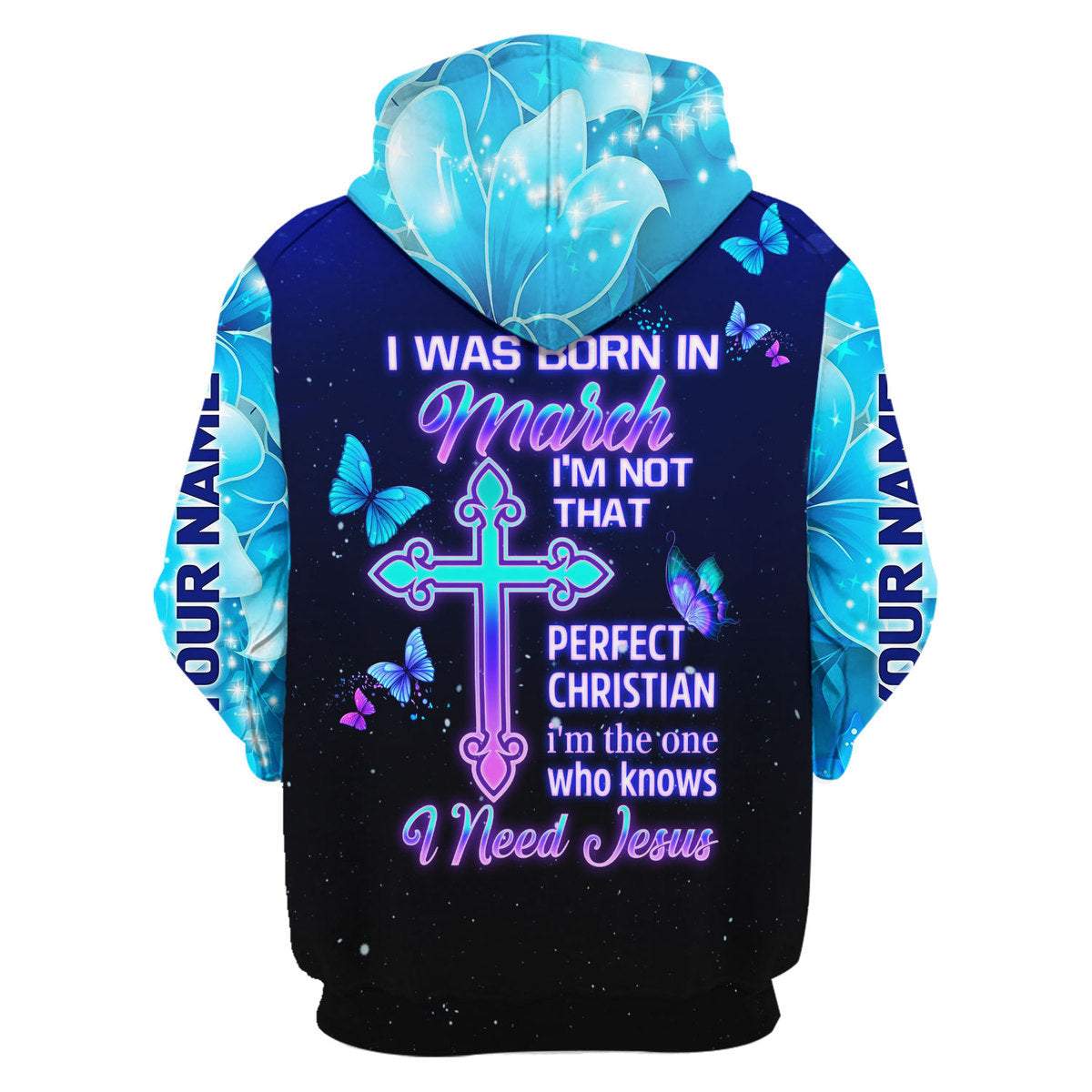 YMskins Personalized Zip Hoodie March Girl All Over Printed