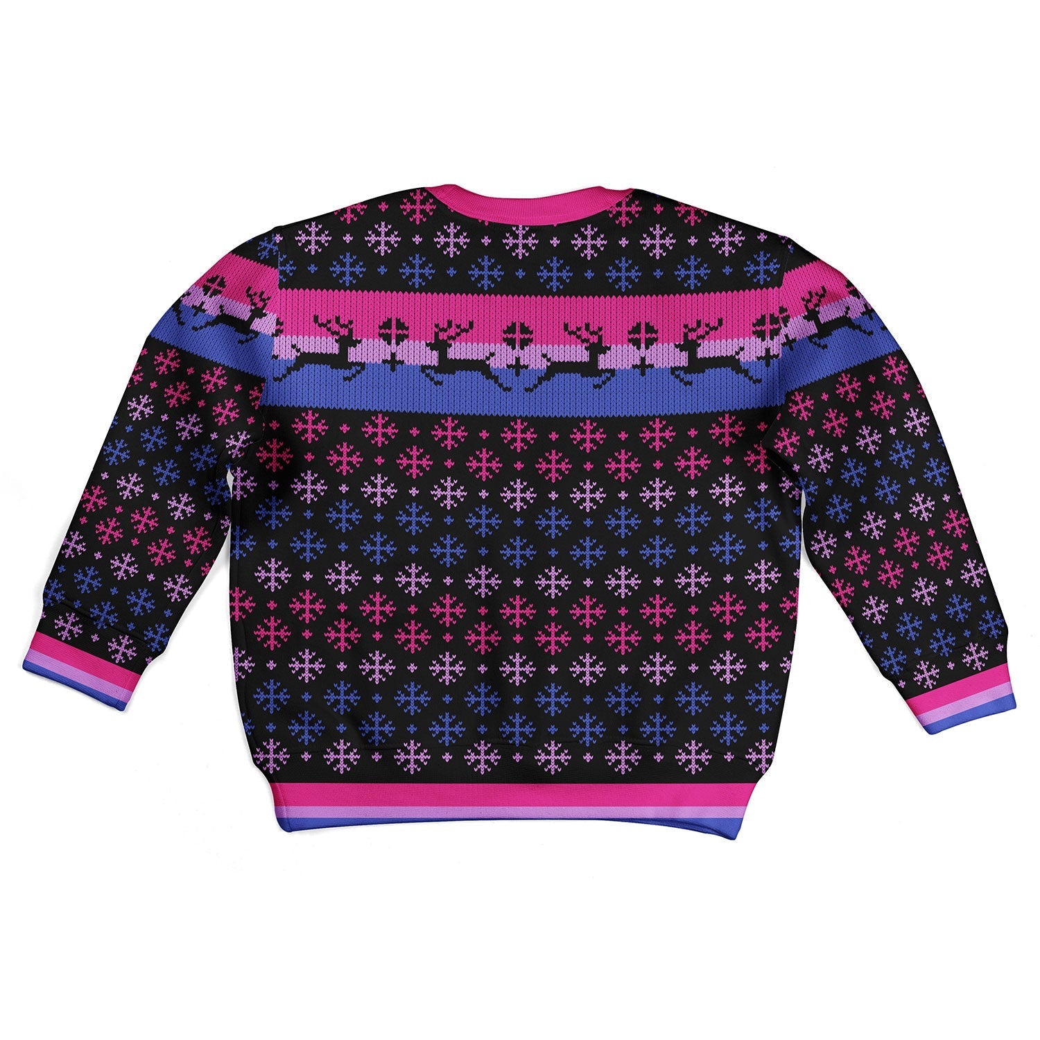 YMskins Kid Christmas Sweater Bisexual Pride Flag 3D Apparel