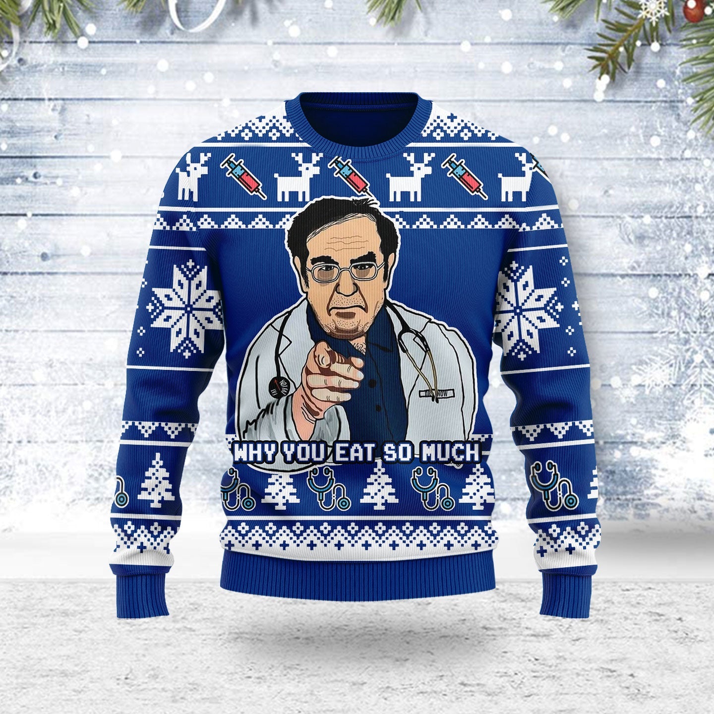 YMskins Ugly Christmas Sweater Dr Nowzaradan 3D Apparel