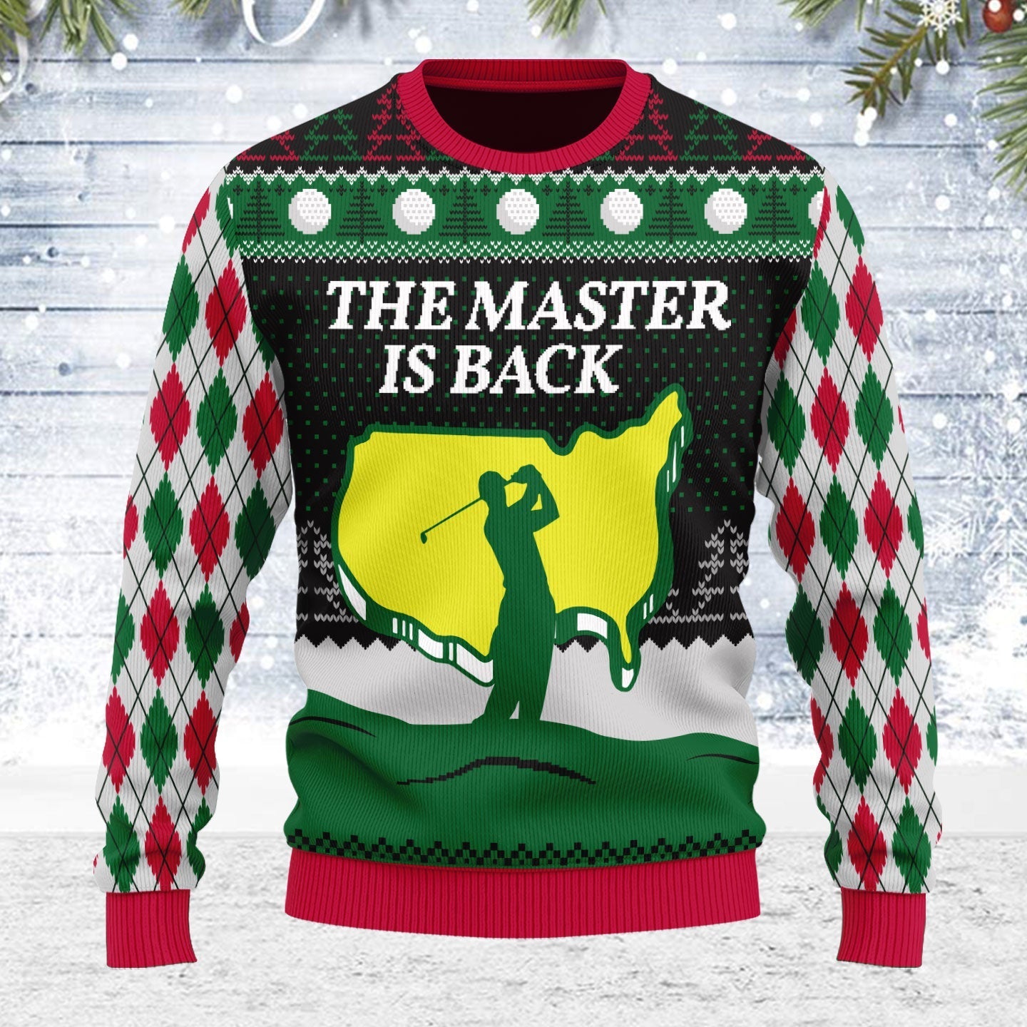 YMskins Ugly Christmas Sweater The Master Is Back 3D Apparel