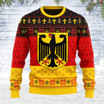 YMskins Ugly Christmas Sweater Berlin Coat Of Arms 3D Apparel