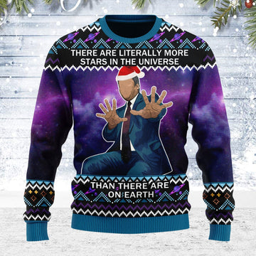 YMskins Ugly Christmas Sweater There Are Literally More Stars 3D Apparel