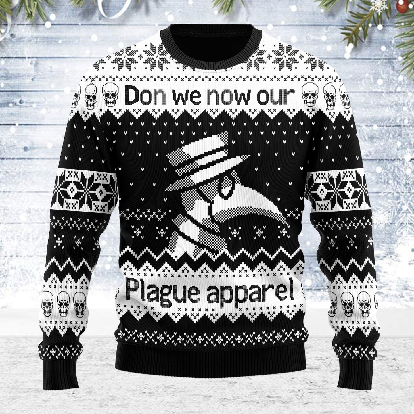 YMskins Ugly Christmas Sweater Don't We Now Our Plague 3D Apparel